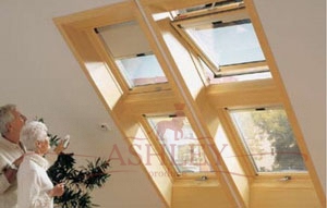 Жалюзи для мансард 27 Рулонные шторы на мансардные окна