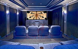 Жалюзи в кинозал 18 Рулонные шторы для домашнего кинотеатра